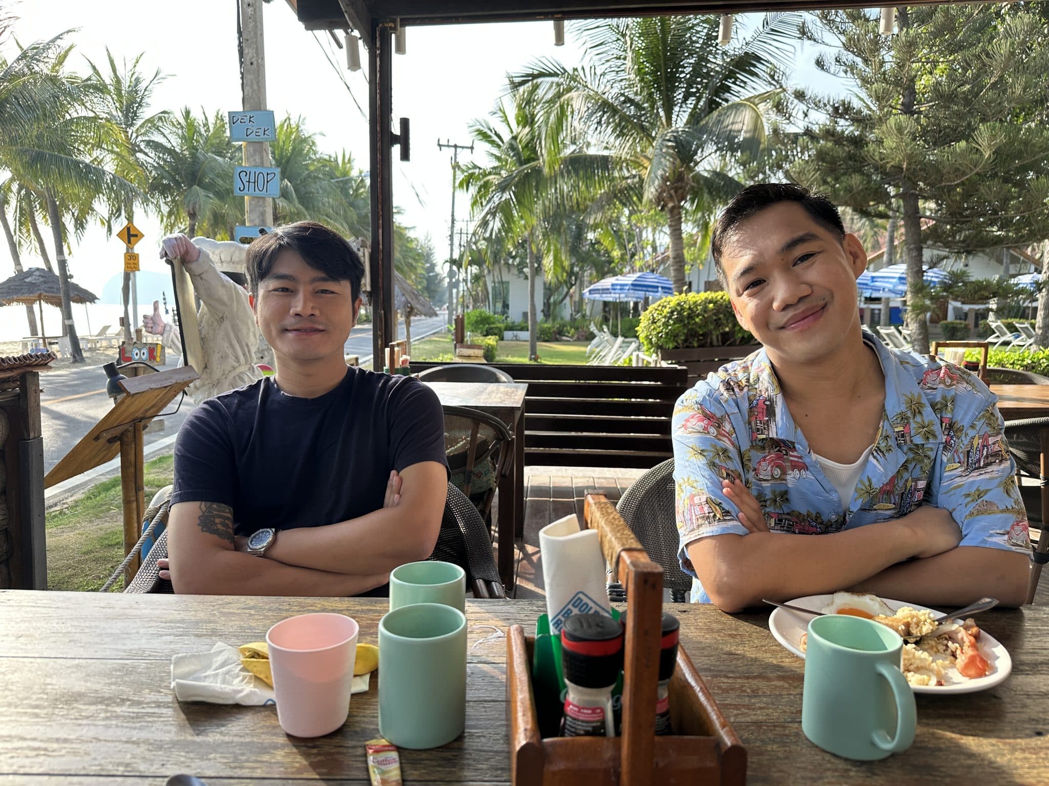 Yo & Jameson beim Frühstück