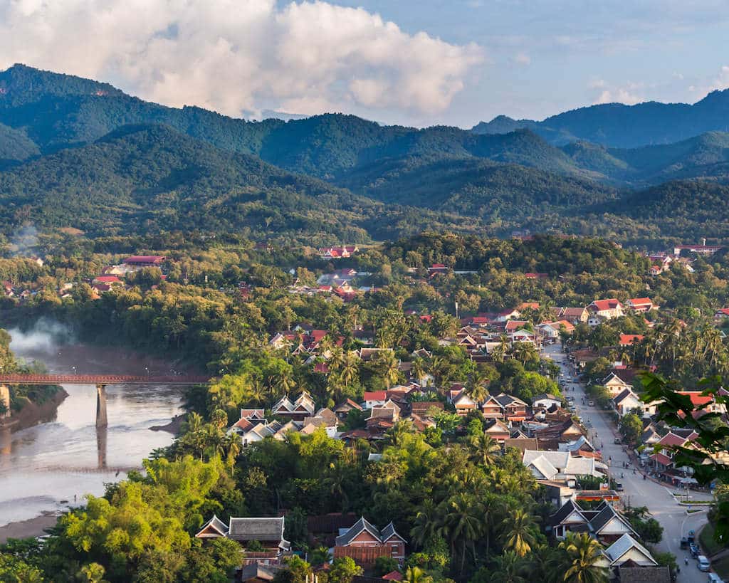 1024-5-4 Viewpoint and landscape in luang prabang, Laos